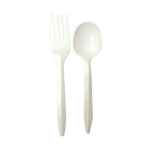 Plastic Spoon & Fork Set